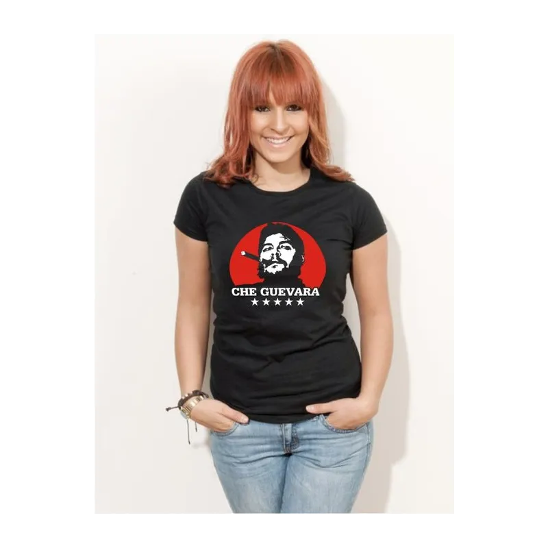 BIGTIME Filme & Serien Che Guevara schwarz T-Shirt Damen schwarz Front