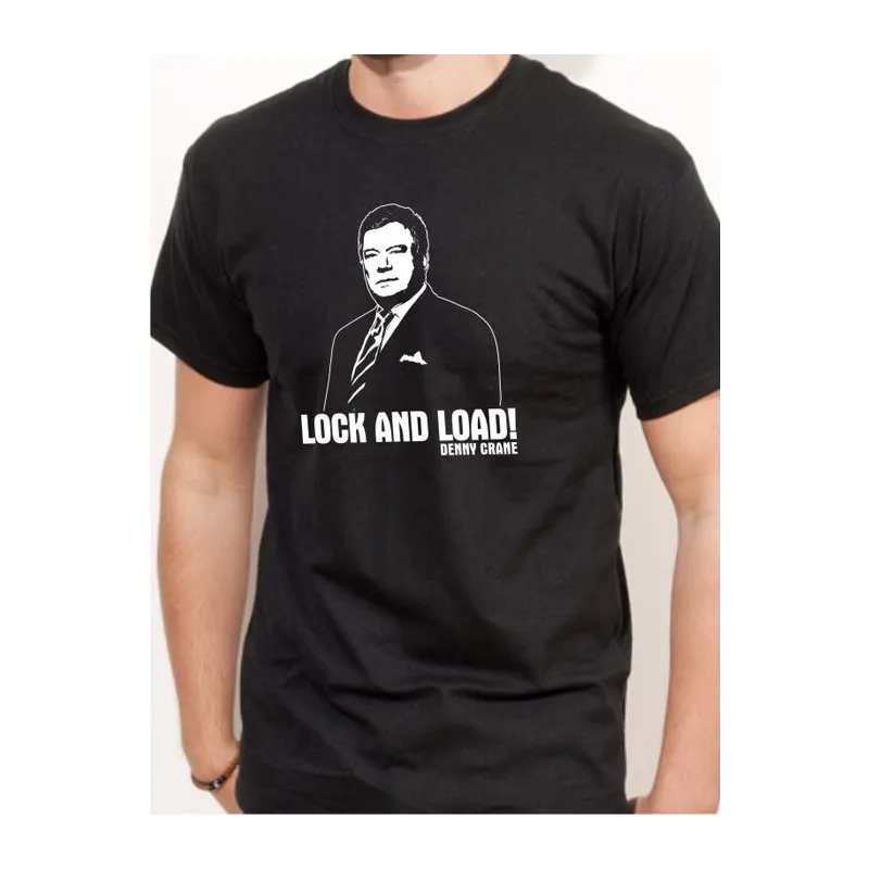 BIGTIME Filme & Serien Denny Crane Lock & Load Shirt T-Shirt Herren schwarz Front