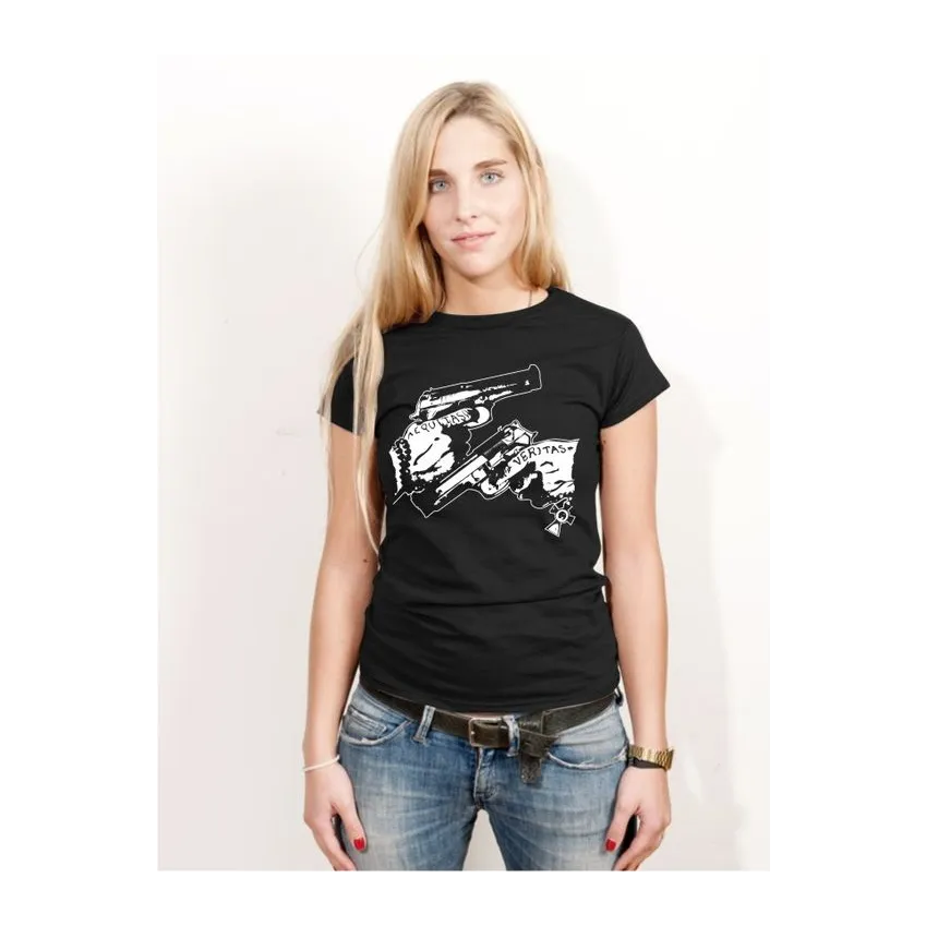 BIGTIME Filme & Serien Der Blutige Pfad Gottes Aequitas Veritas schwarz T-Shirt Damen schwarz Front