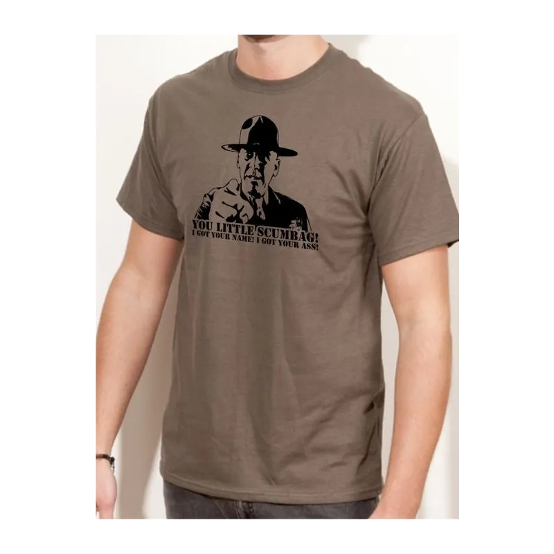 BIGTIME Filme & Serien Full Metal Jacket Sgt. Hartmann grün T-Shirt Unisex dunkelgruen Front