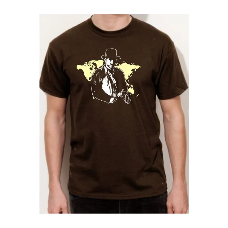 BIGTIME Filme & Serien Indiana Jones braun T-Shirt Unisex braun Front #farbe_braun