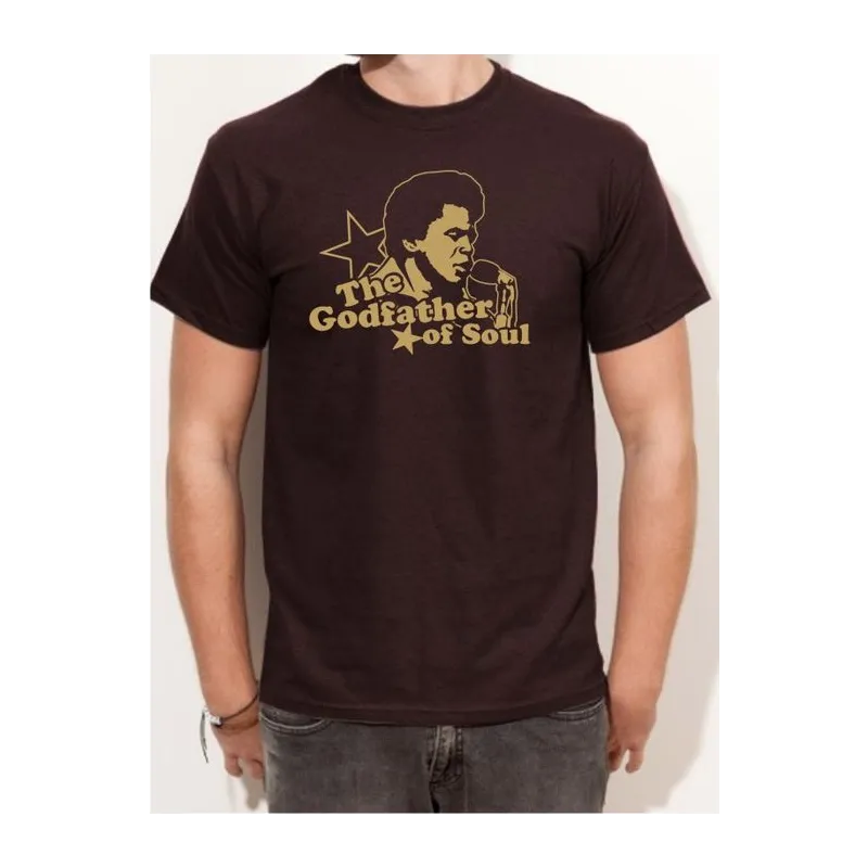 BIGTIME Filme & Serien James Brown The Godfather braun T-Shirt Unisex braun Front #farbe_braun