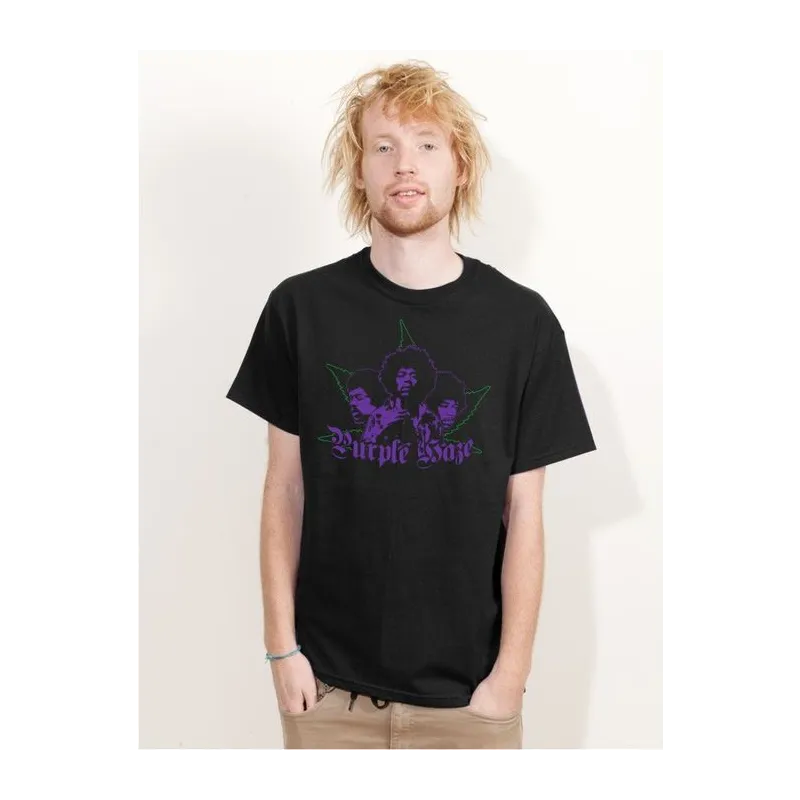 BIGTIME Filme & Serien Jimi Hendrix schwarz T-Shirt Herren schwarz Front