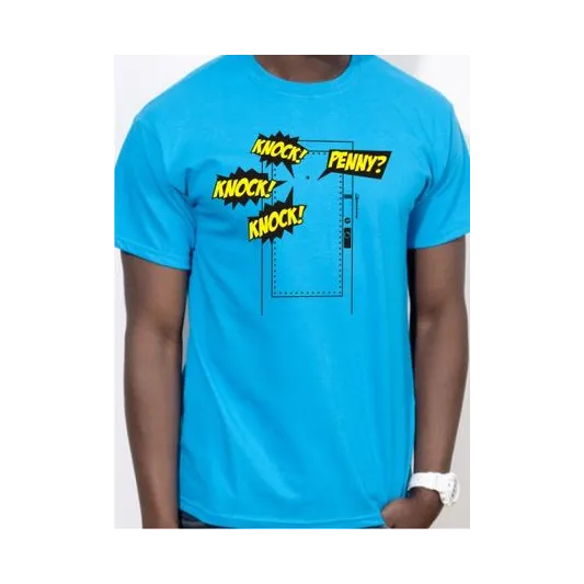 BIGTIME Filme & Serien Knock Knock Penny Bazinga Design 1 T-Shirt Unisex gelb Front