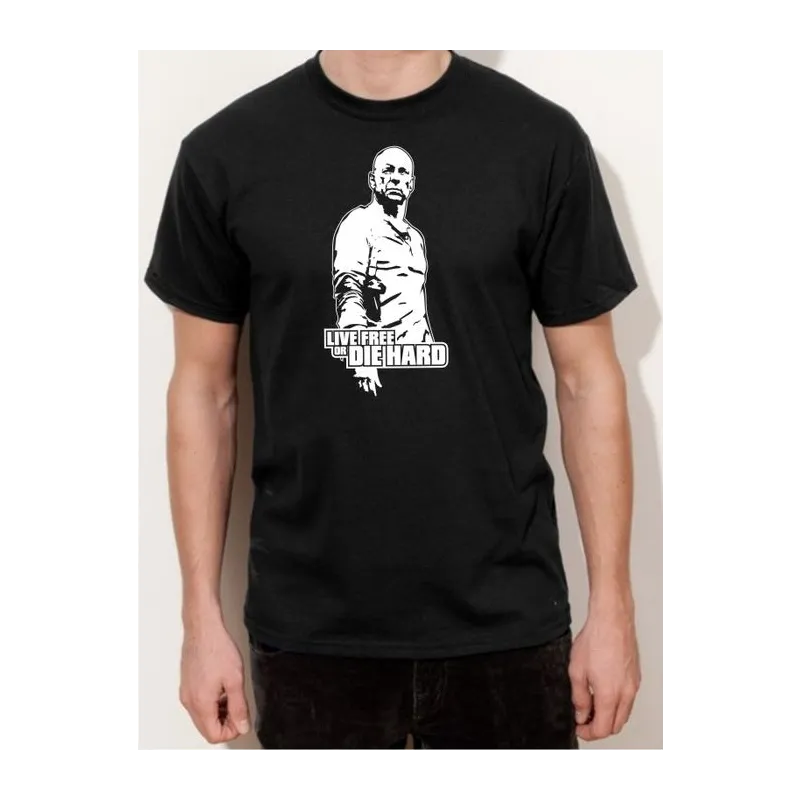 BIGTIME Filme & Serien Stirb Langsam Bruce Willis schwarz T-Shirt Unisex schwarz Front #farbe_schwarz