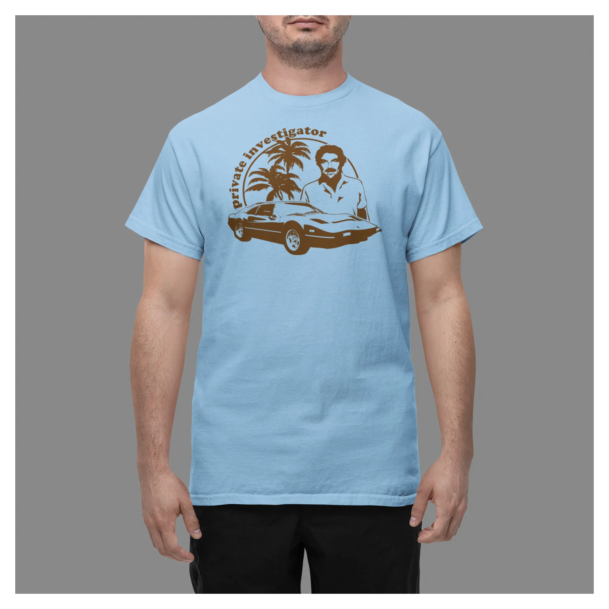 BIGTIME Filme & Serien T-Shirt Magnum hellblau Herren hellblau Front