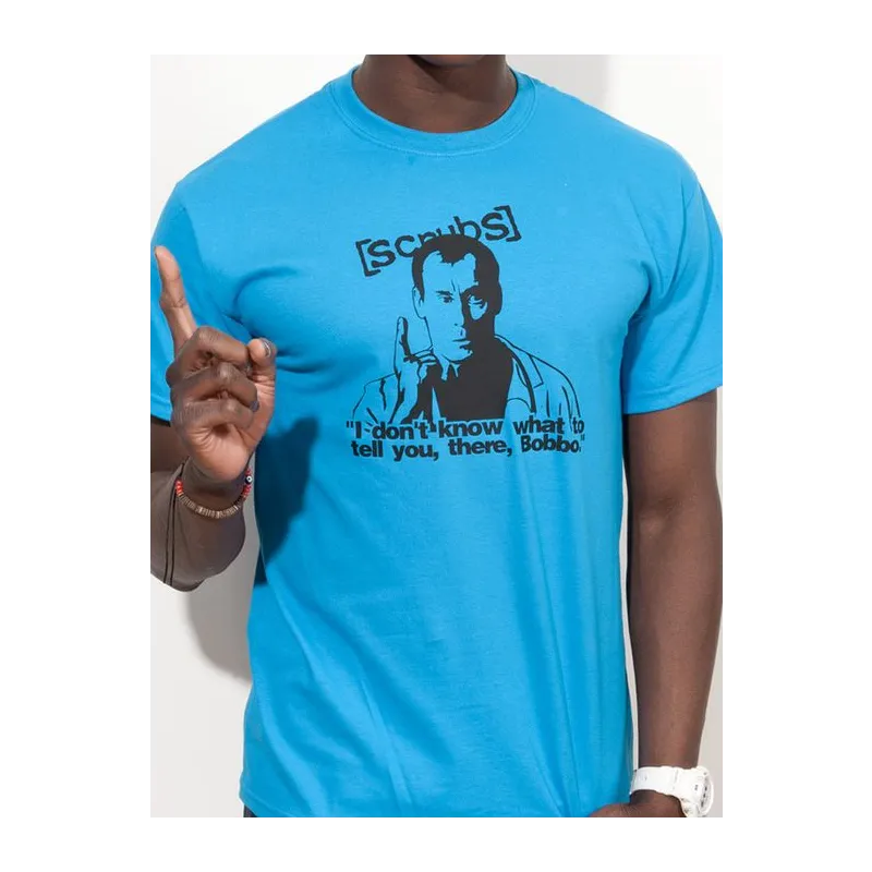 BIGTIME Filme & Serien T-Shirt Scrubs Dr. Cox Herren hellblau Front