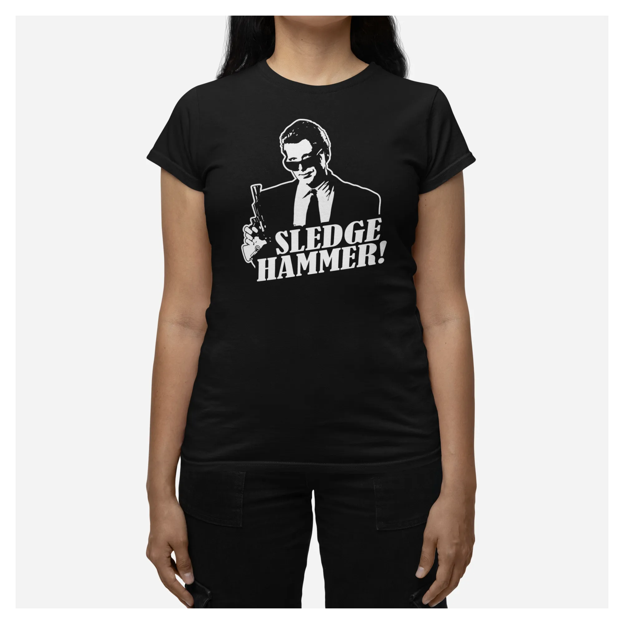 BIGTIME Filme & Serien T-Shirt Sledge Hammer schwarz Damen schwarz Front