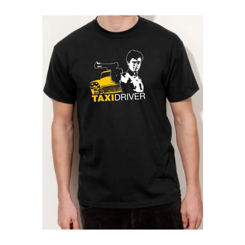 BIGTIME Filme & Serien Taxi Driver Robert de Niro schwarz T-Shirt Herren schwarz Front