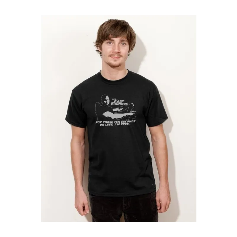 BIGTIME Filme & Serien Vin Diesel The Fast & The Furious Film Shirt schwarz T-Shirt Herren schwarz Front