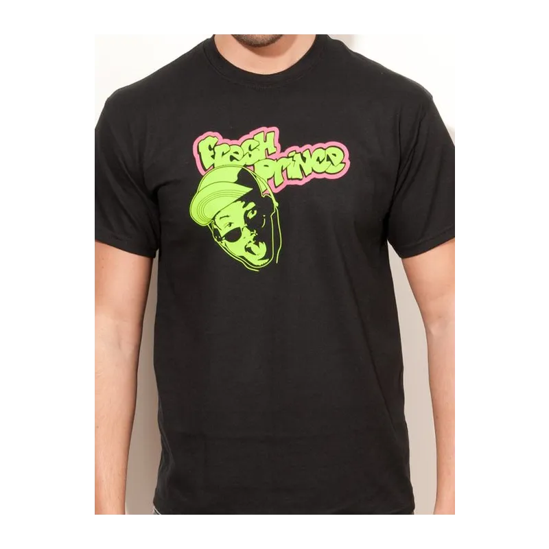 BIGTIME Filme & Serien Will Smith Fresh Prince Serien Shirt schwarz T-Shirt Herren schwarz Front