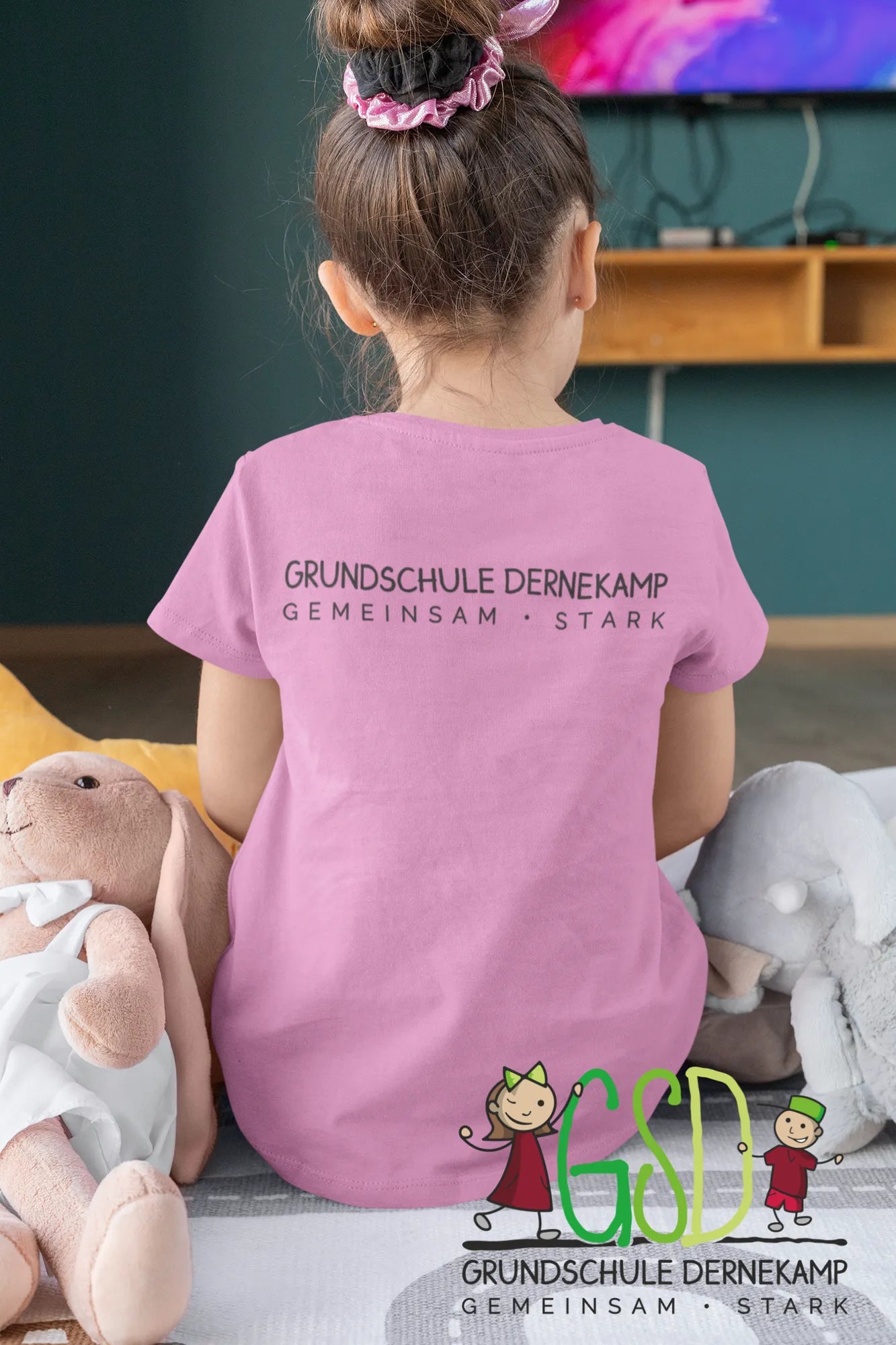 BIGTIME Grundschule Dernekamp - Kids College Hoodie - light pink