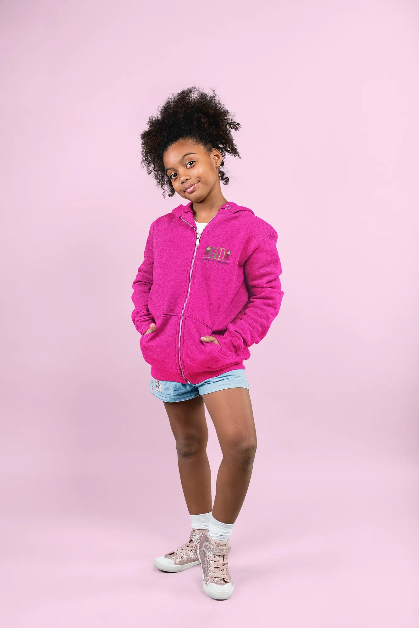 BIGTIME Grundschule Dernekamp - Sweatjacke - Fuchsia