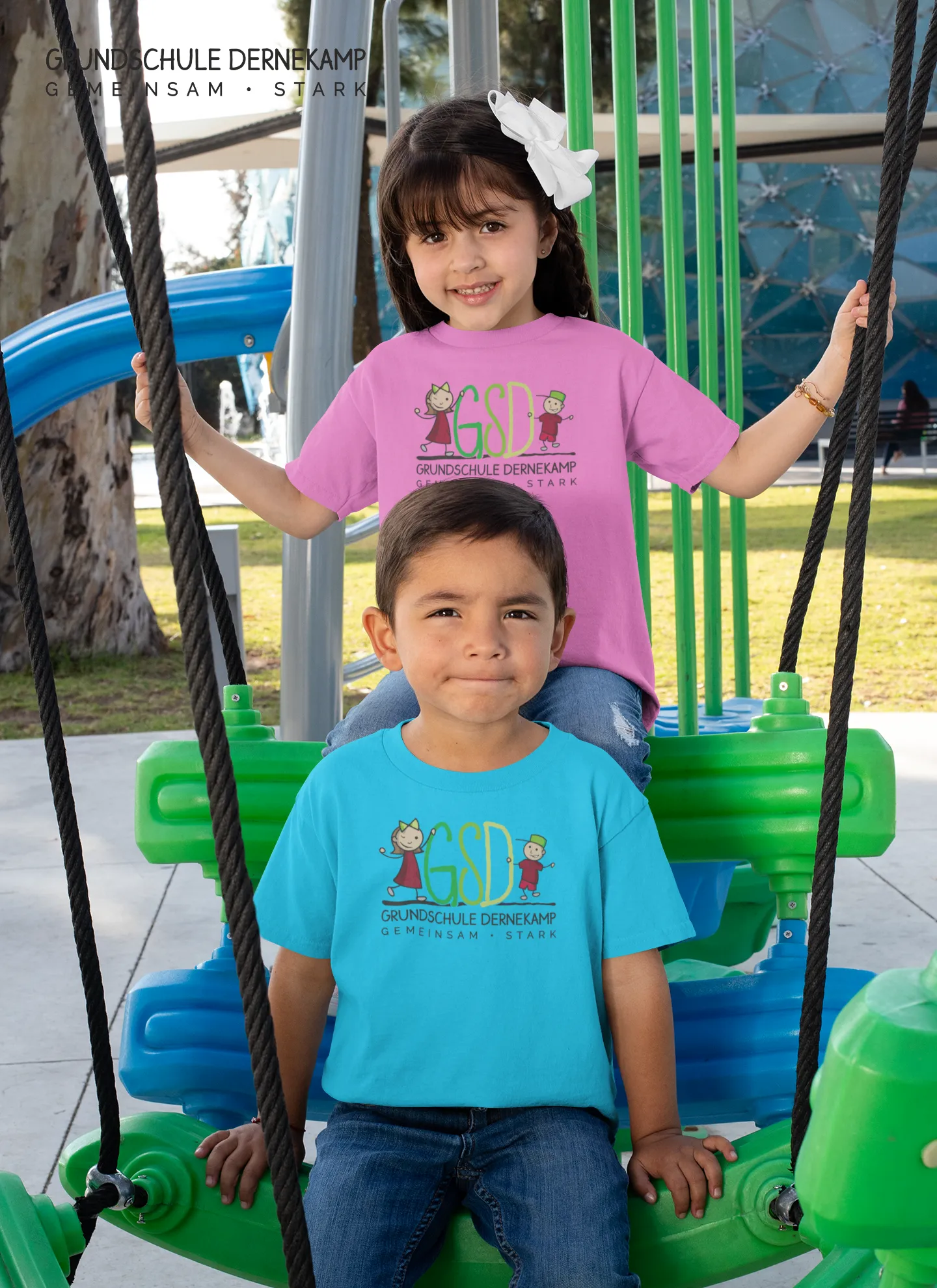 BIGTIME Grundschule Dernekamp T-Shirt azure blue