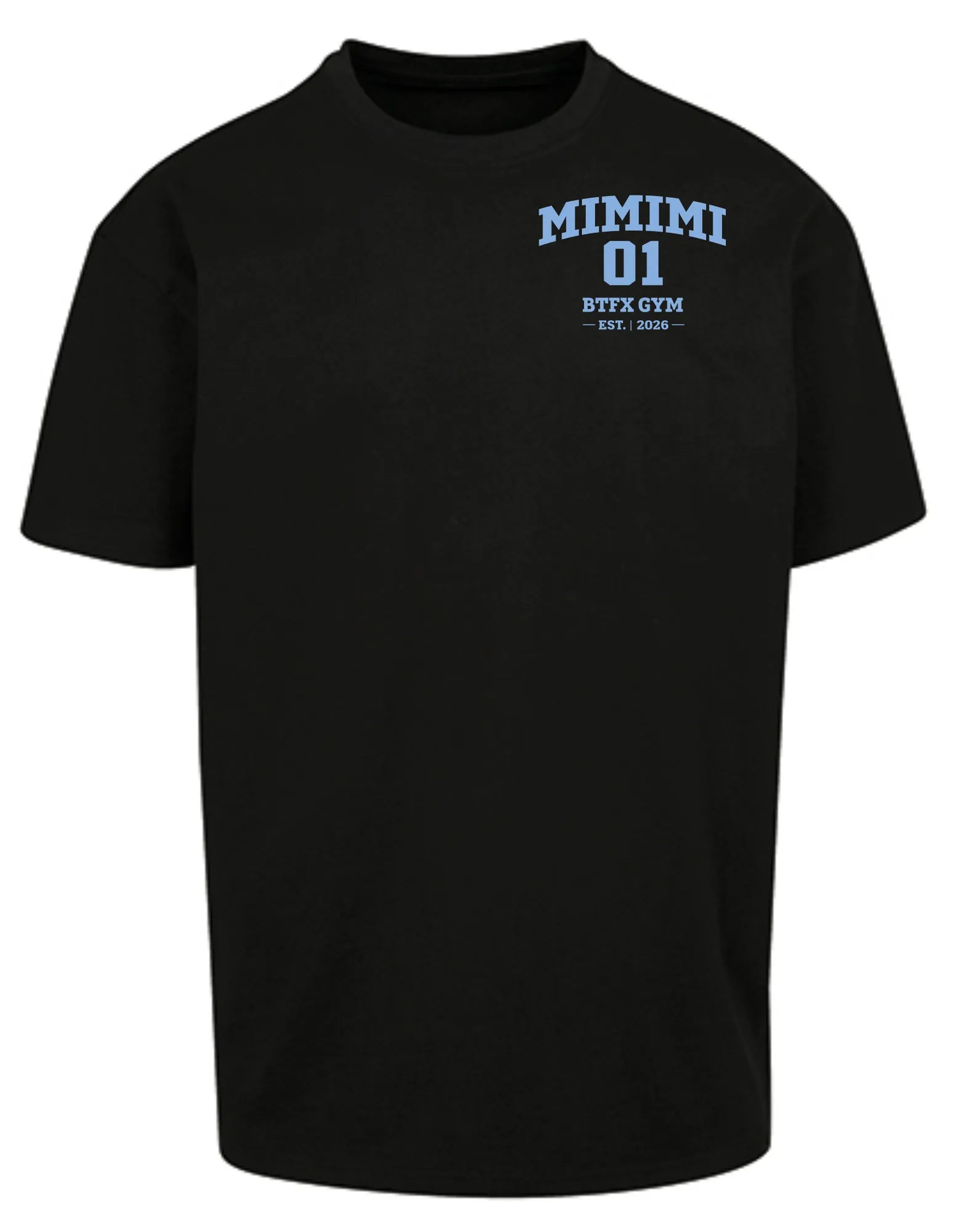 BIGTIME Gym Oversized T-Shirt MIMIMI Heavywight unisex schwarz