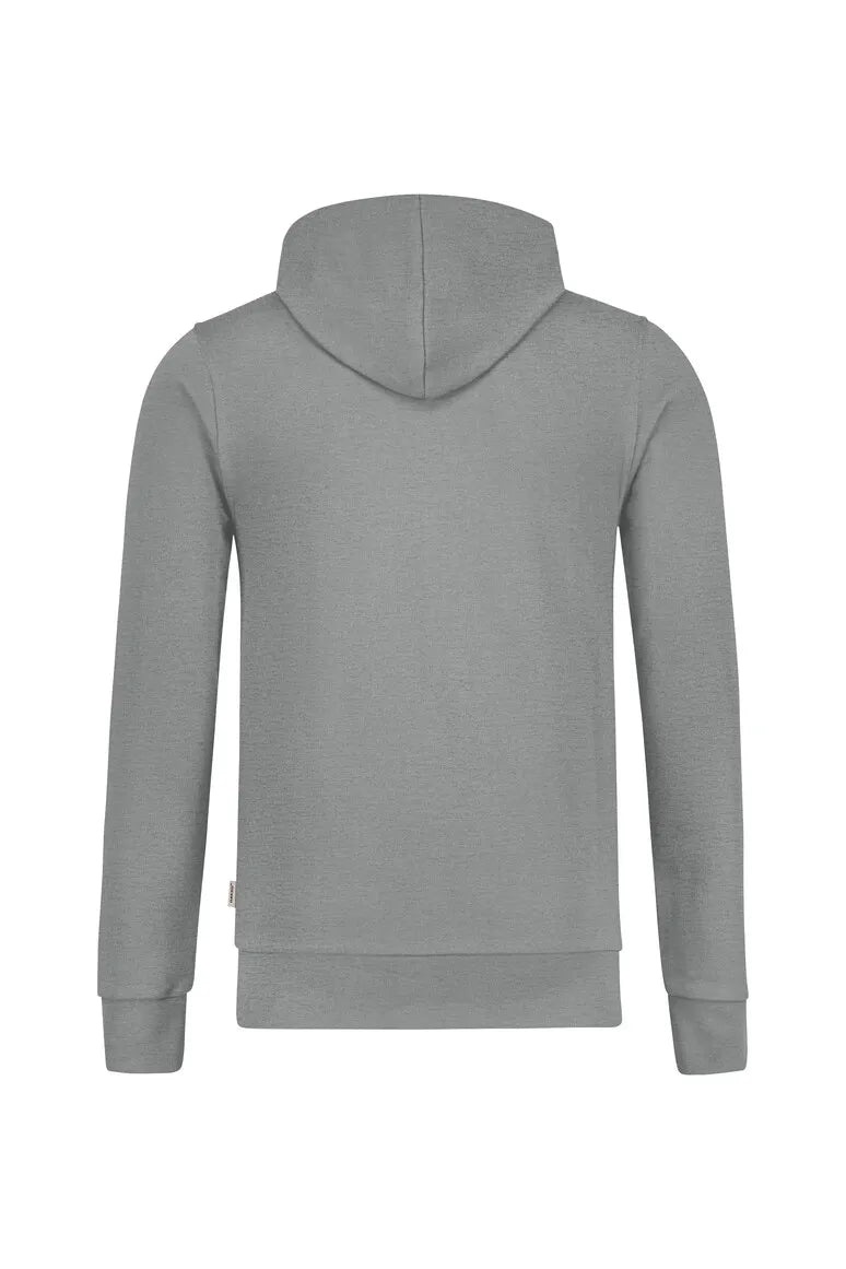 Hakro Kapuzen-Sweatjacke Premium Unisex grau meliert Rücken