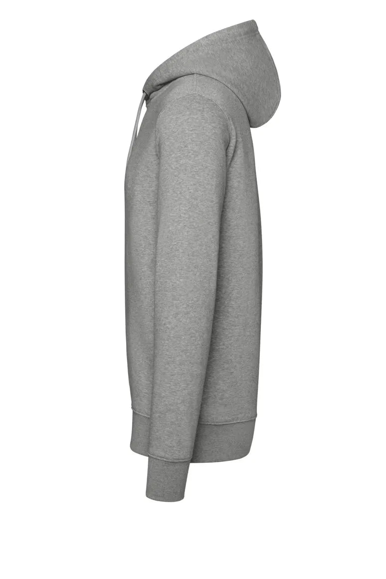 Hakro Kapuzen-Sweatshirt Bio-Baumwolle Unisex grau-meliert Seite