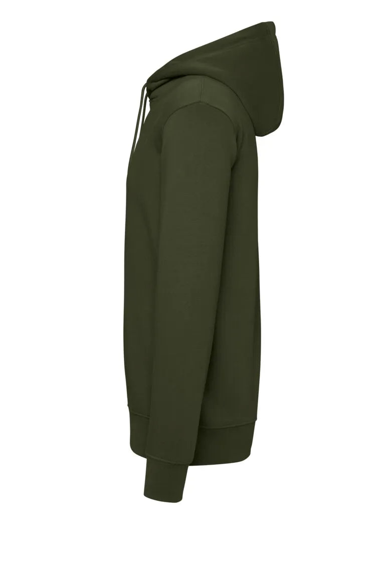 Hakro Kapuzen-Sweatshirt Bio-Baumwolle Unisex olive Seite