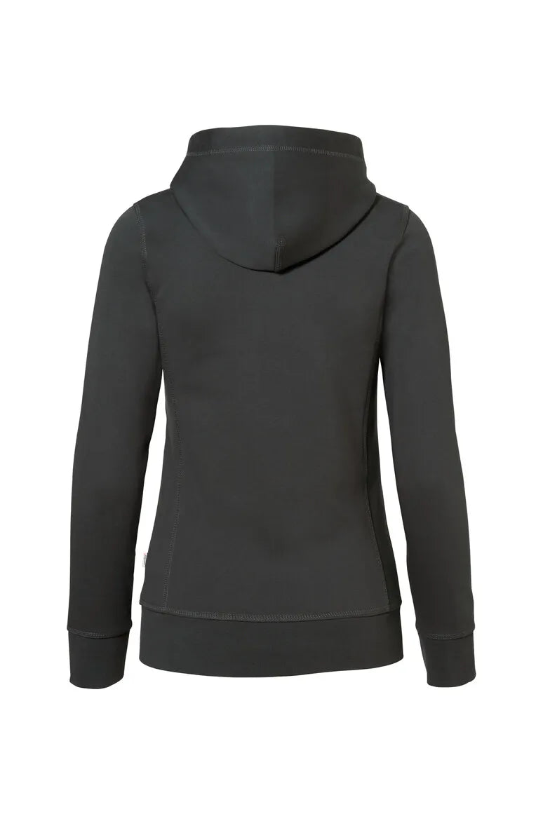 Hakro Kapuzenjacke Bonded ECO Damen anthrazit/silber Rücken