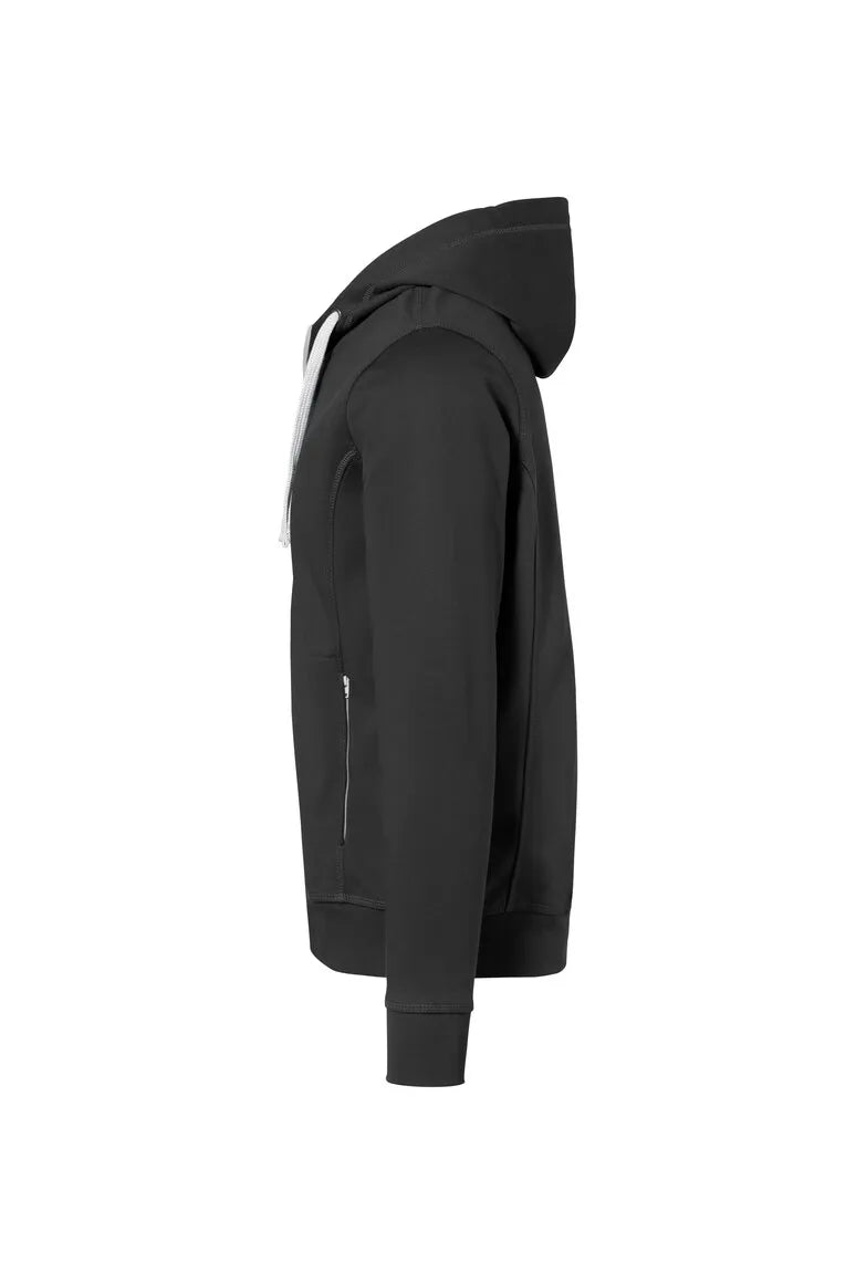 Hakro Kapuzenjacke Bonded ECO Herren anthrazit-silber Seite
