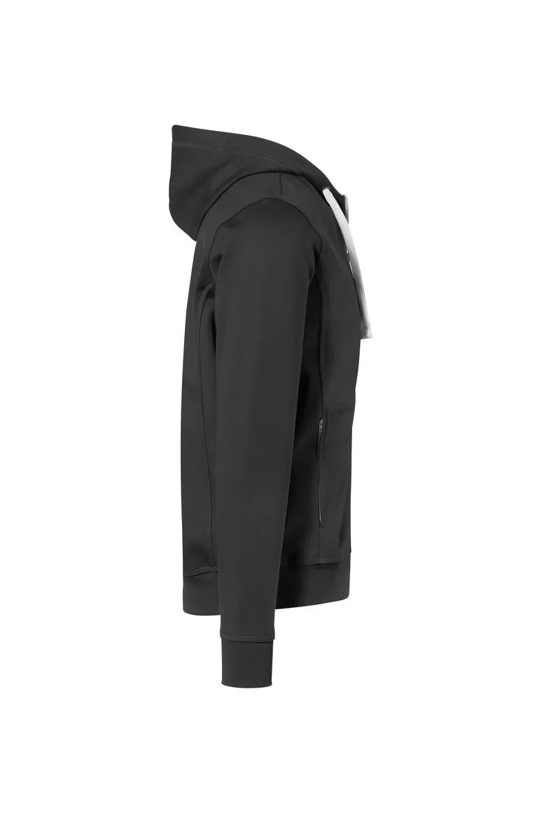 Hakro Kapuzenjacke Bonded ECO Herren anthrazit-silber Seite