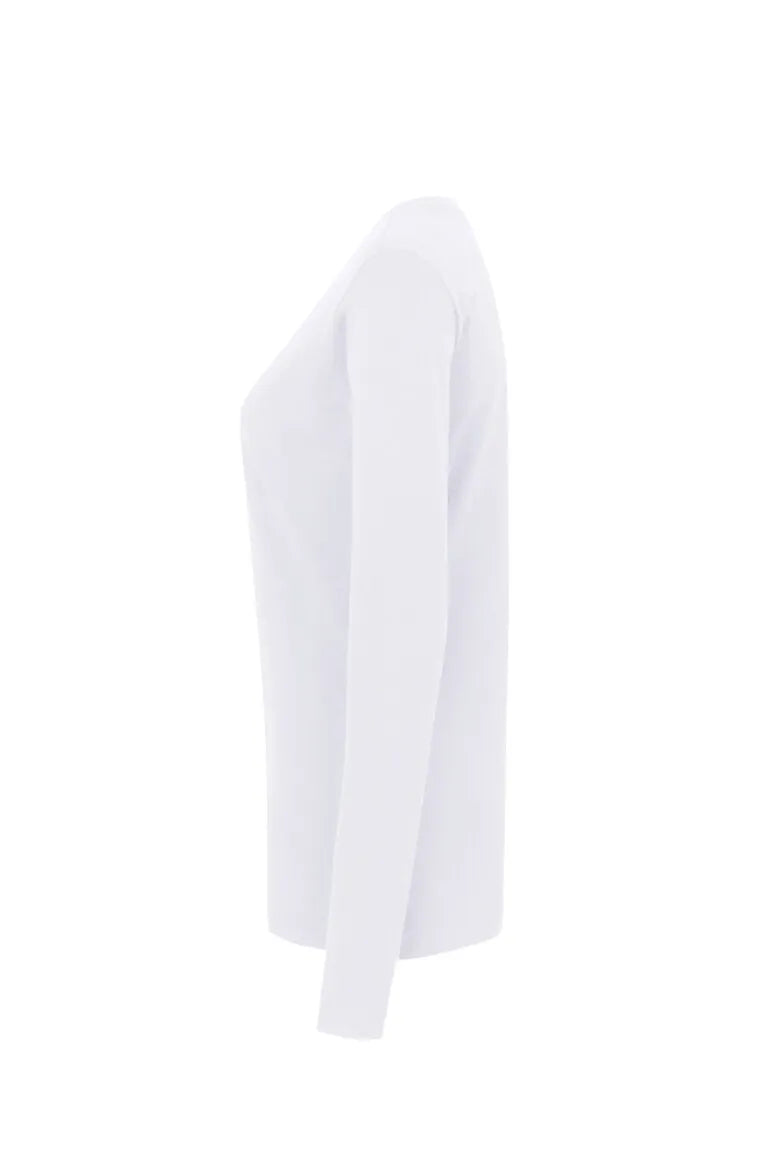 Hakro Longsleeve Classic Damen weiss Seite