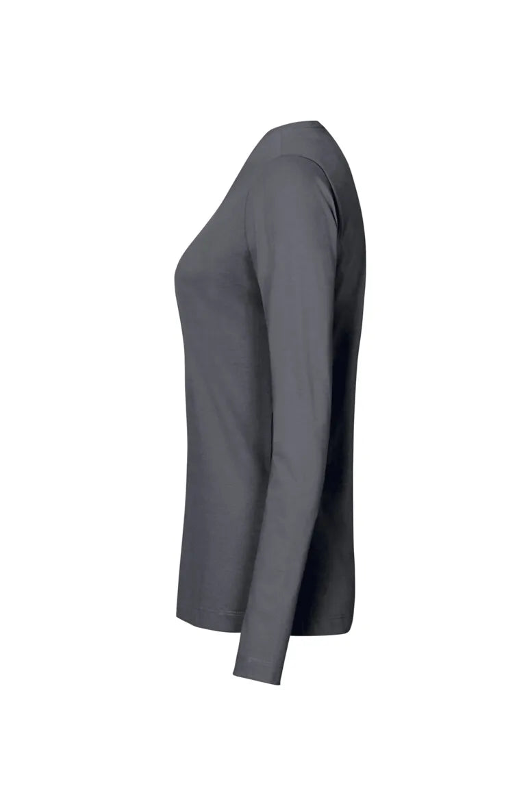 Hakro Longsleeve MIKRALINAR Damen anthrazit Seite