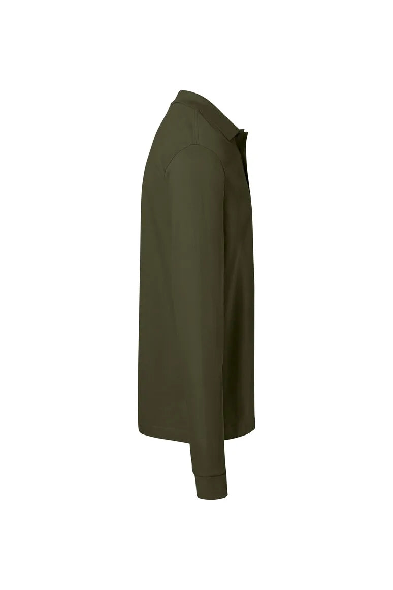 Hakro Pocket-Longsleeve-Poloshirt MIKRALINAR ECO Unisex olive Seite