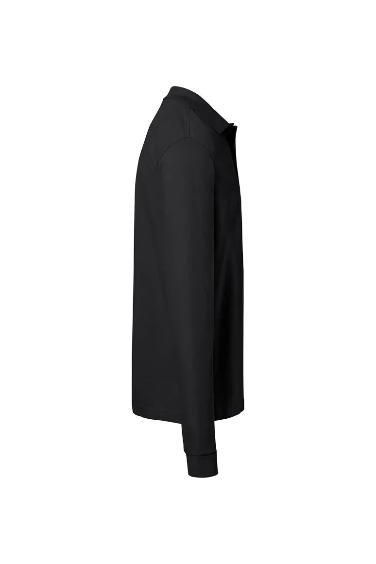Hakro Pocket-Longsleeve-Poloshirt MIKRALINAR ECO Unisex schwarz Seite