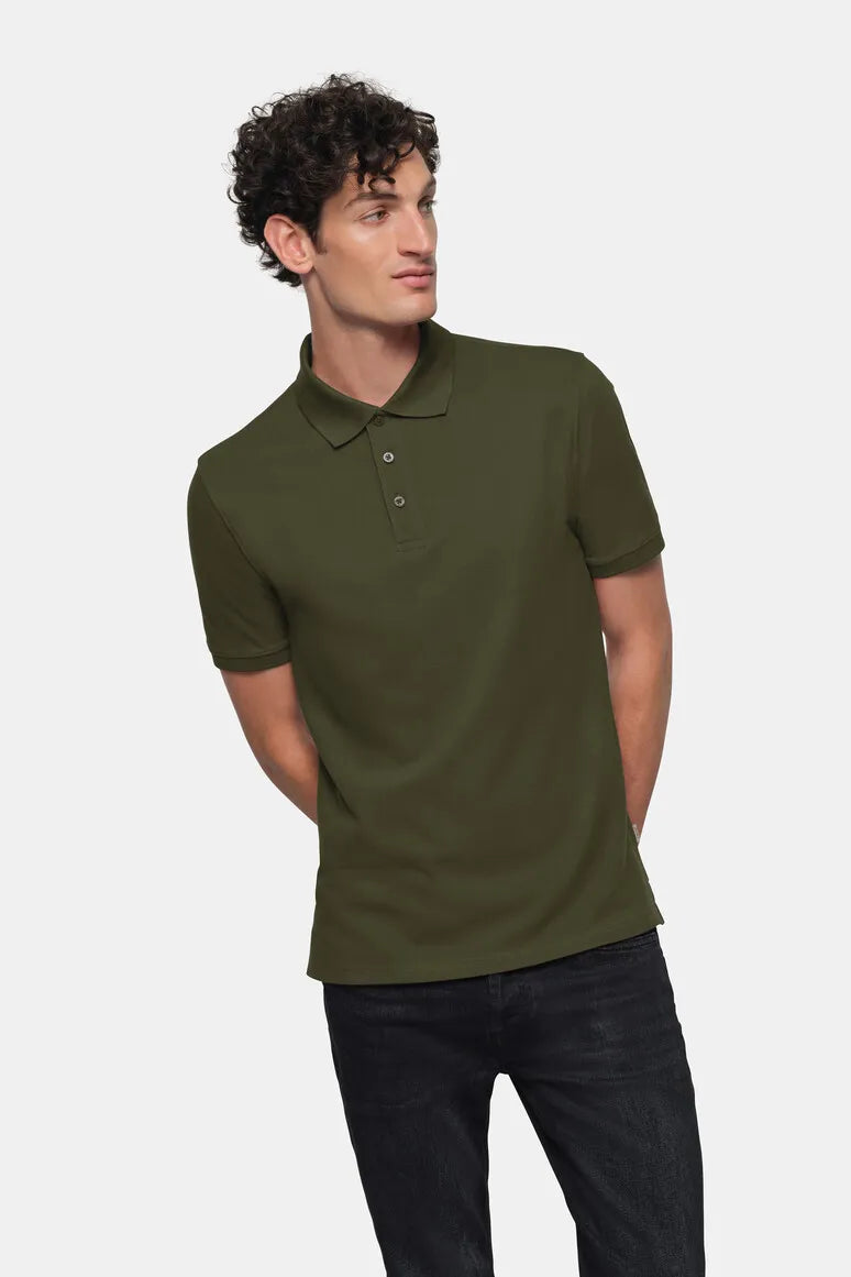 Hakro Poloshirt Bio-Baumwolle Herren olive Lifestyle