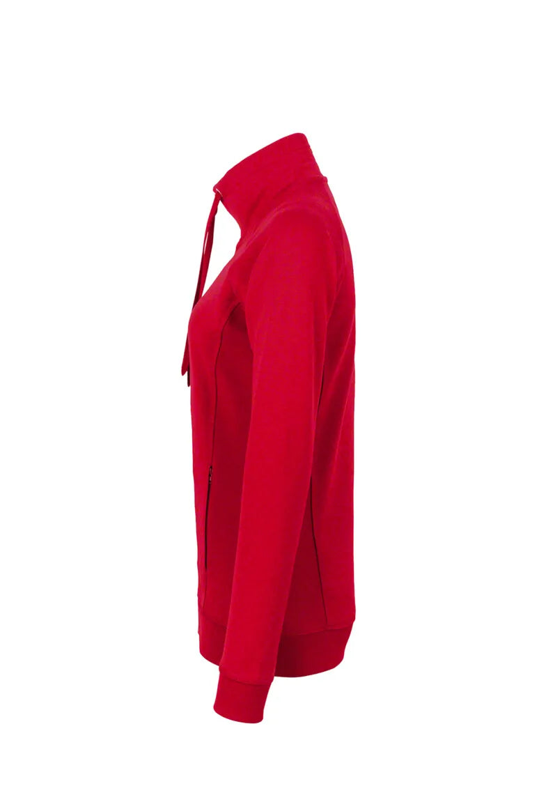 Hakro Sweatjacke Premium Damen rot Seite
