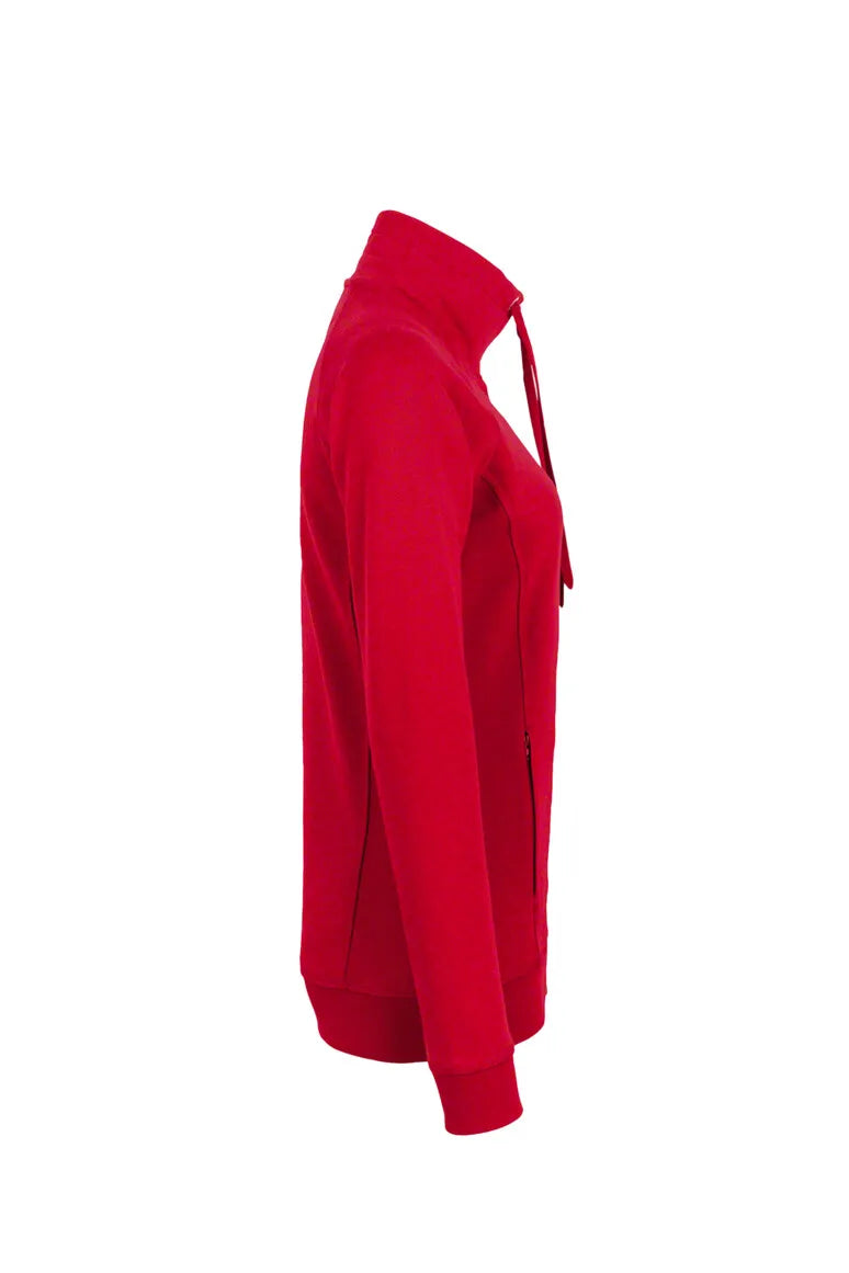 Hakro Sweatjacke Premium Damen rot Seite