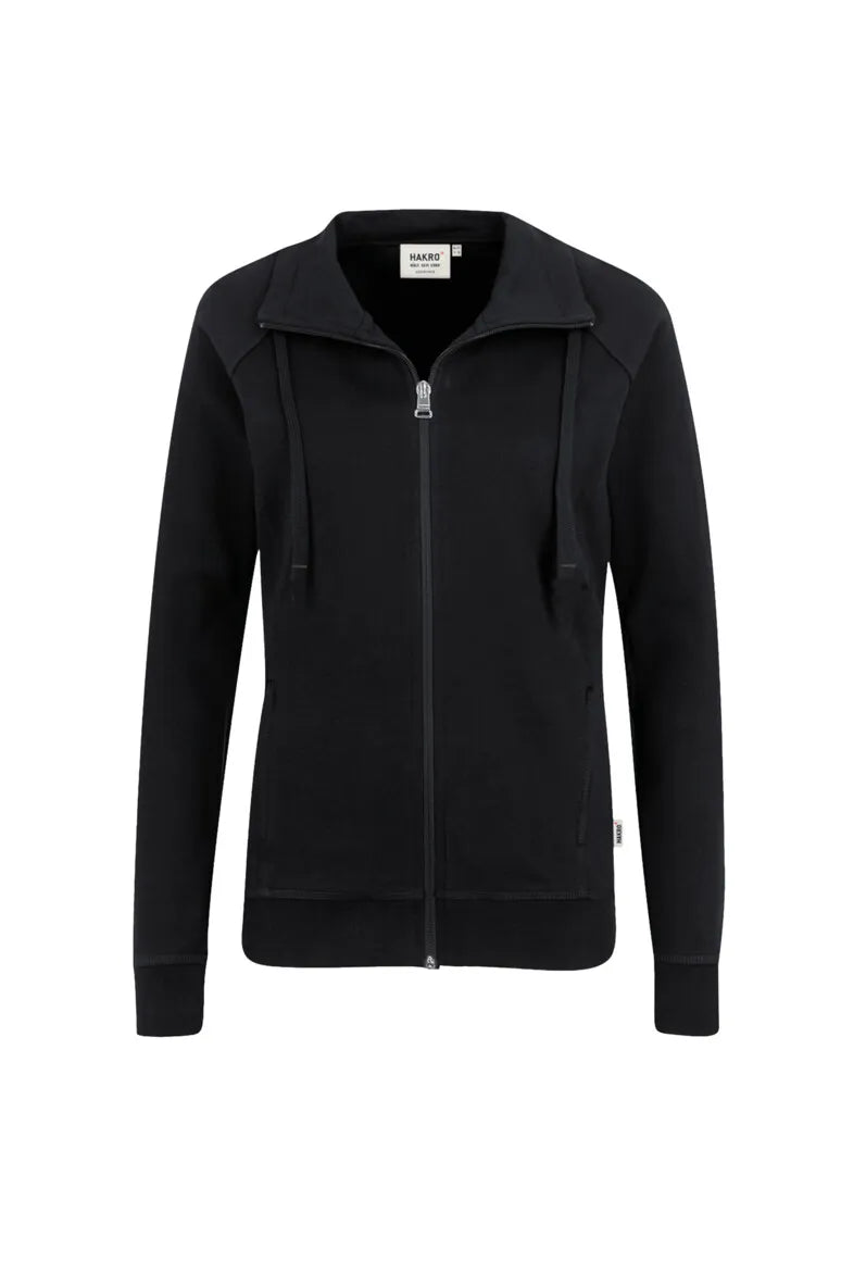 Hakro Sweatjacke Premium Damen schwarz Front