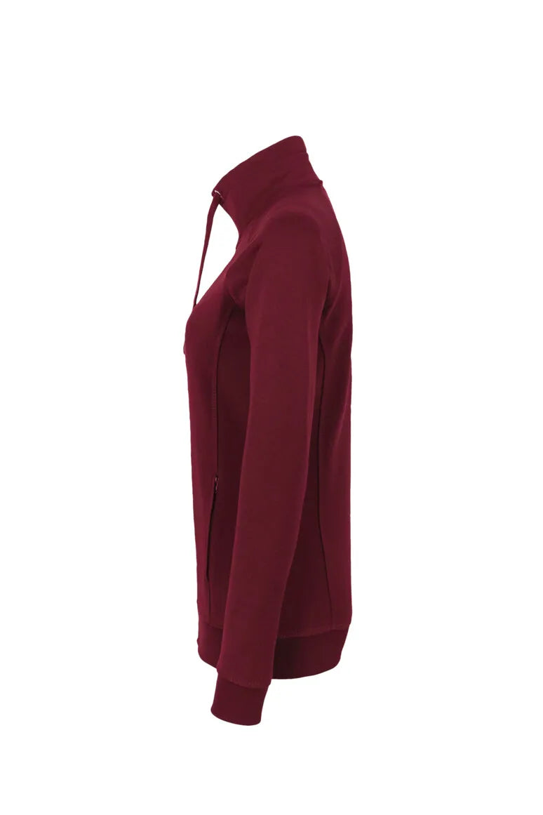 Hakro Sweatjacke Premium Damen weinrot Seite