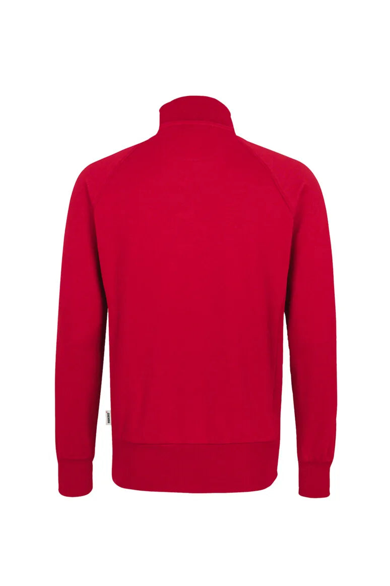 Hakro Sweatjacke Premium Herren rot Rücken