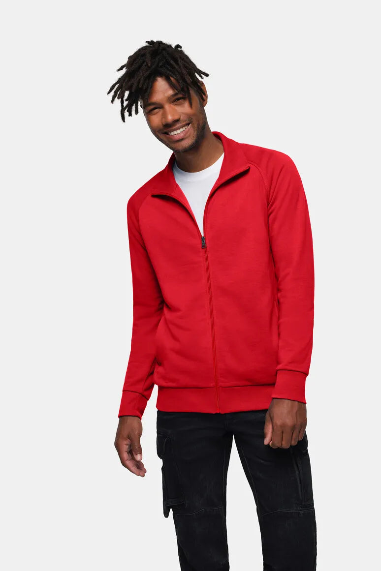 Hakro Sweatjacke Premium Herren rot Lifestyle