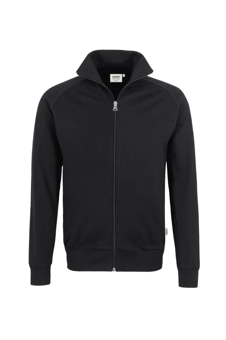 Hakro Sweatjacke Premium Herren schwarz Front
