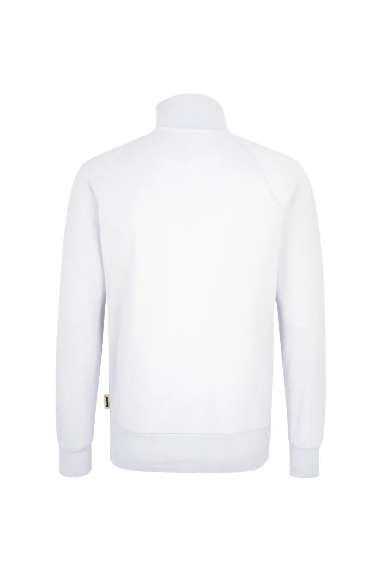 Hakro Sweatjacke Premium Herren weiß Rücken