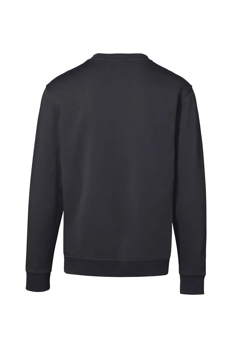 Hakro Sweatshirt Bio-Baumwolle Unisex karbongrau Rücken
