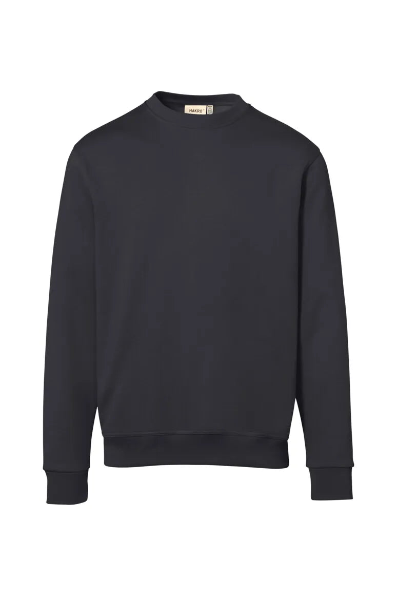 Hakro Sweatshirt Bio-Baumwolle Unisex karbongrau Front
