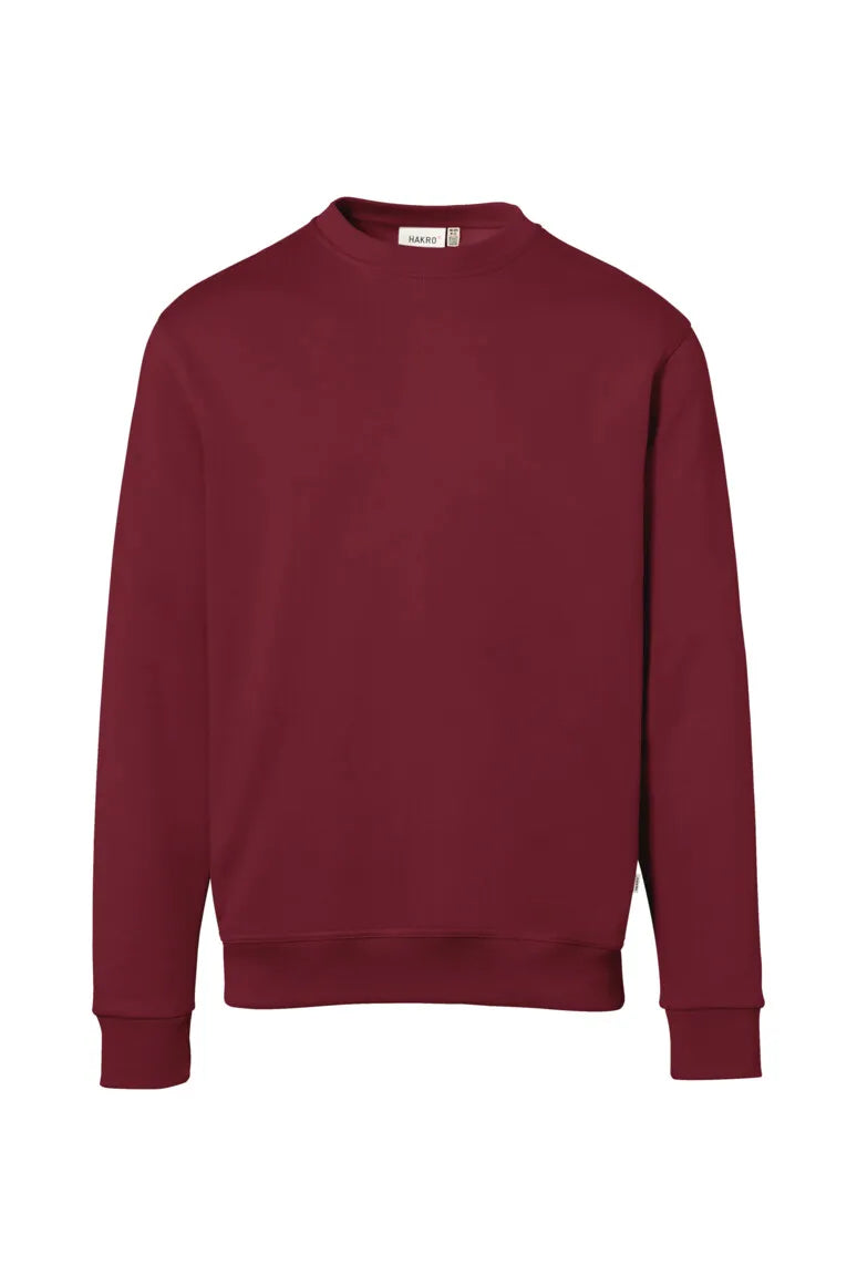 Hakro Sweatshirt Bio-Baumwolle Unisex weinrot Front