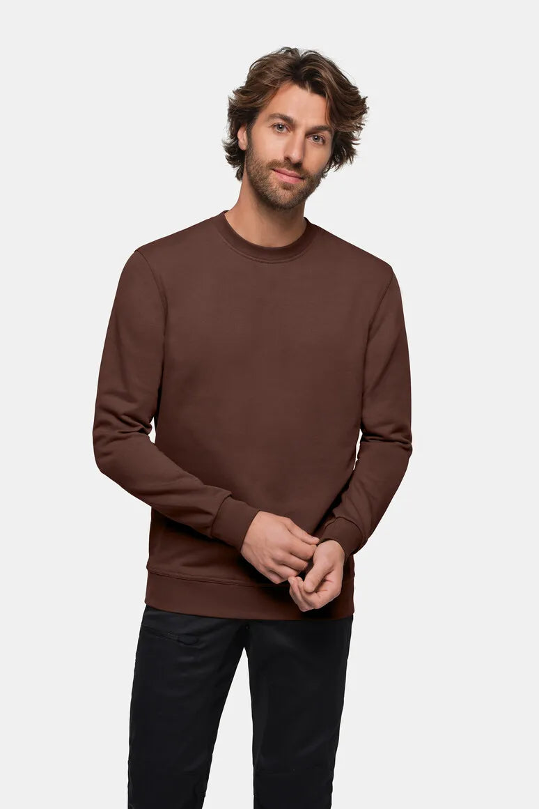 Hakro Sweatshirt MIKRALINAR Unisex schokolade Lifestyle
