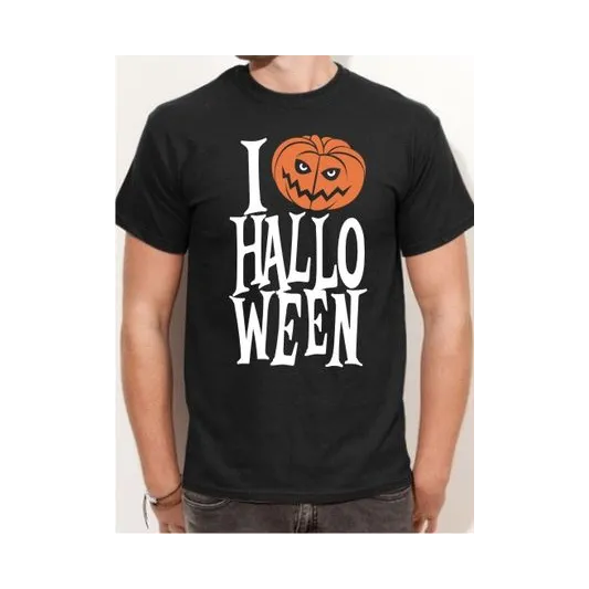 BIGTIME Halloween I Love Halloween T-Shirt Herren black Front #farbe_black