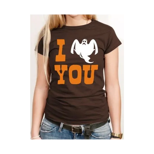BIGTIME Halloween I Spook you T-Shirt Damen black Front #farbe_black
