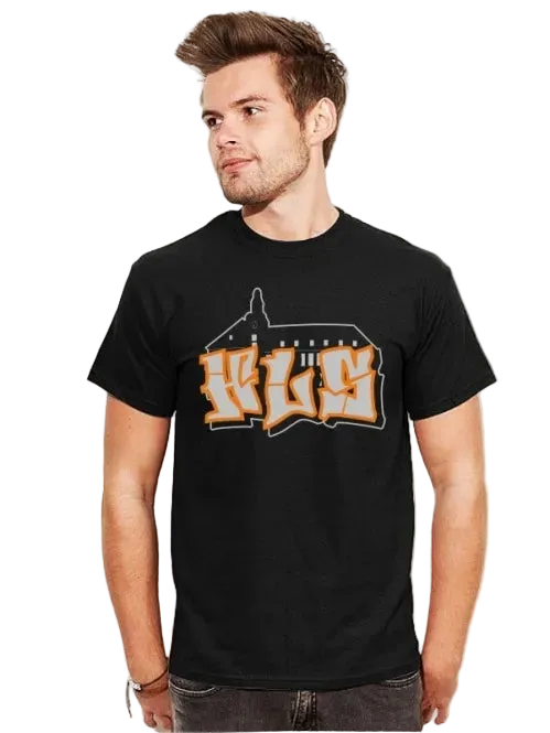 BIGTIME HLS SCHULSHIRT Druck orange / grau
