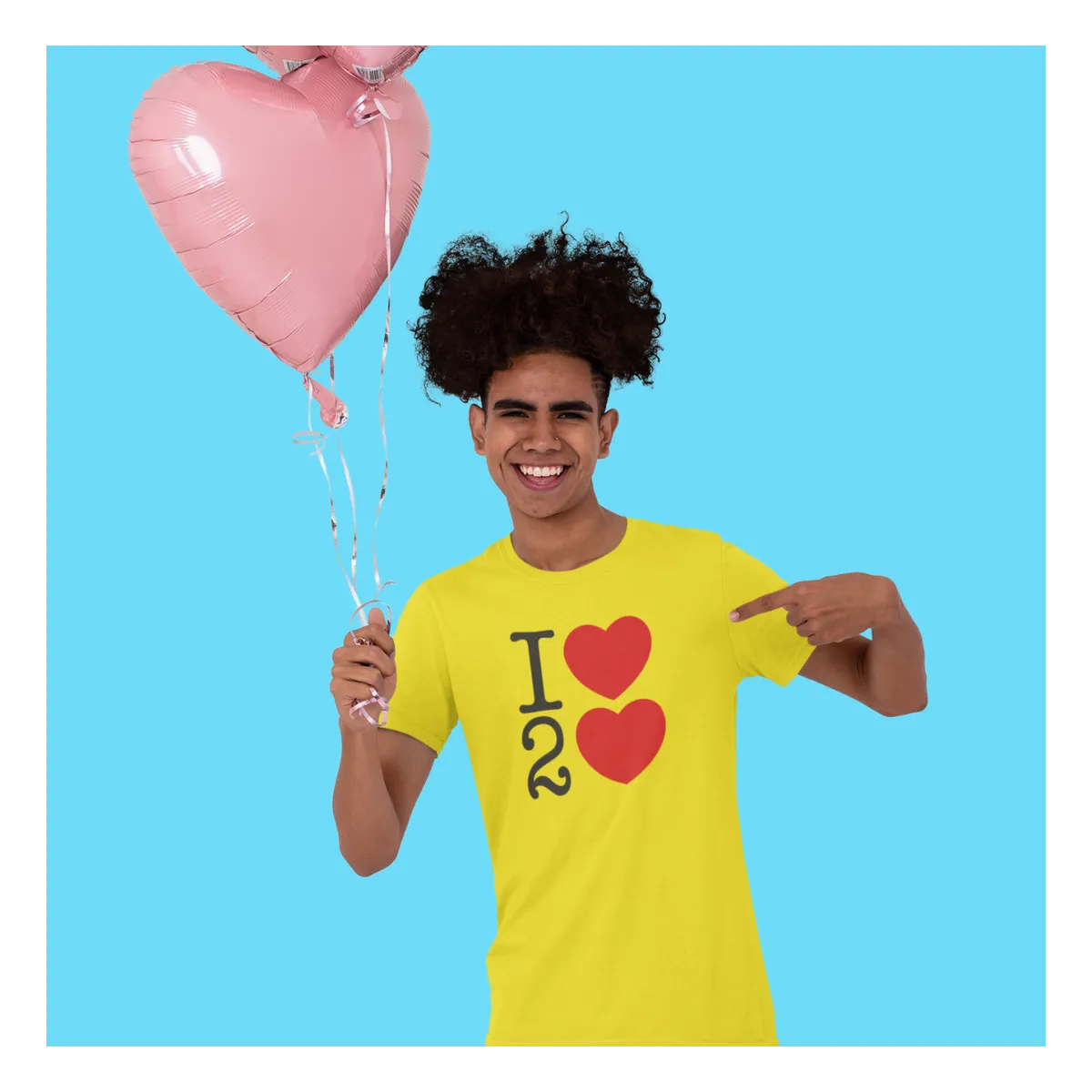 BIGTIME I Love I ♥ 2 ♥ T-Shirt Unisex Front