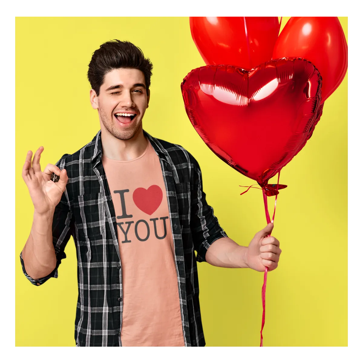 BIGTIME I Love I ♥ YOU T-Shirt Unisex Front