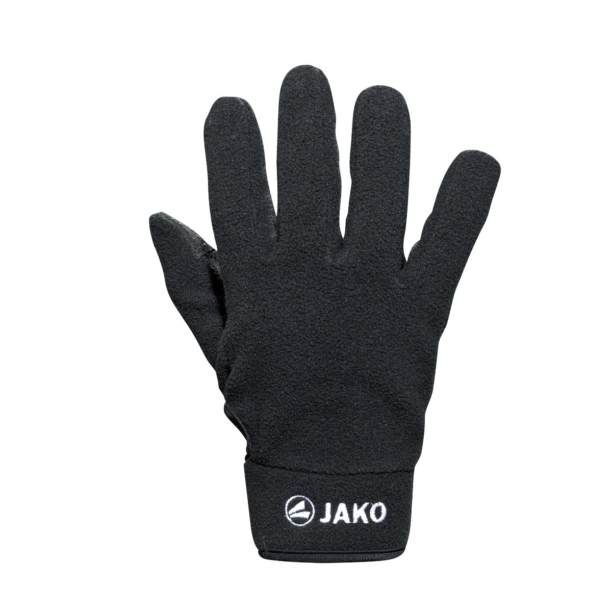 JAKO Feldspielerhandschuhe Fleece schwarz Front
