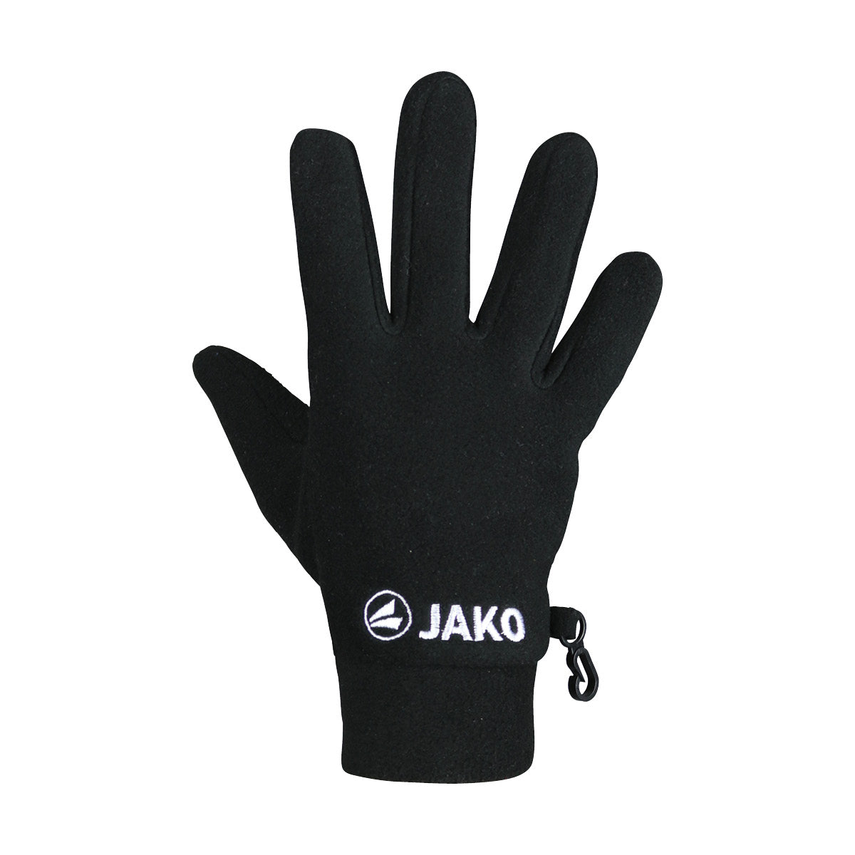 JAKO Fleecehandschuhe schwarz Front #farbe_schwarz