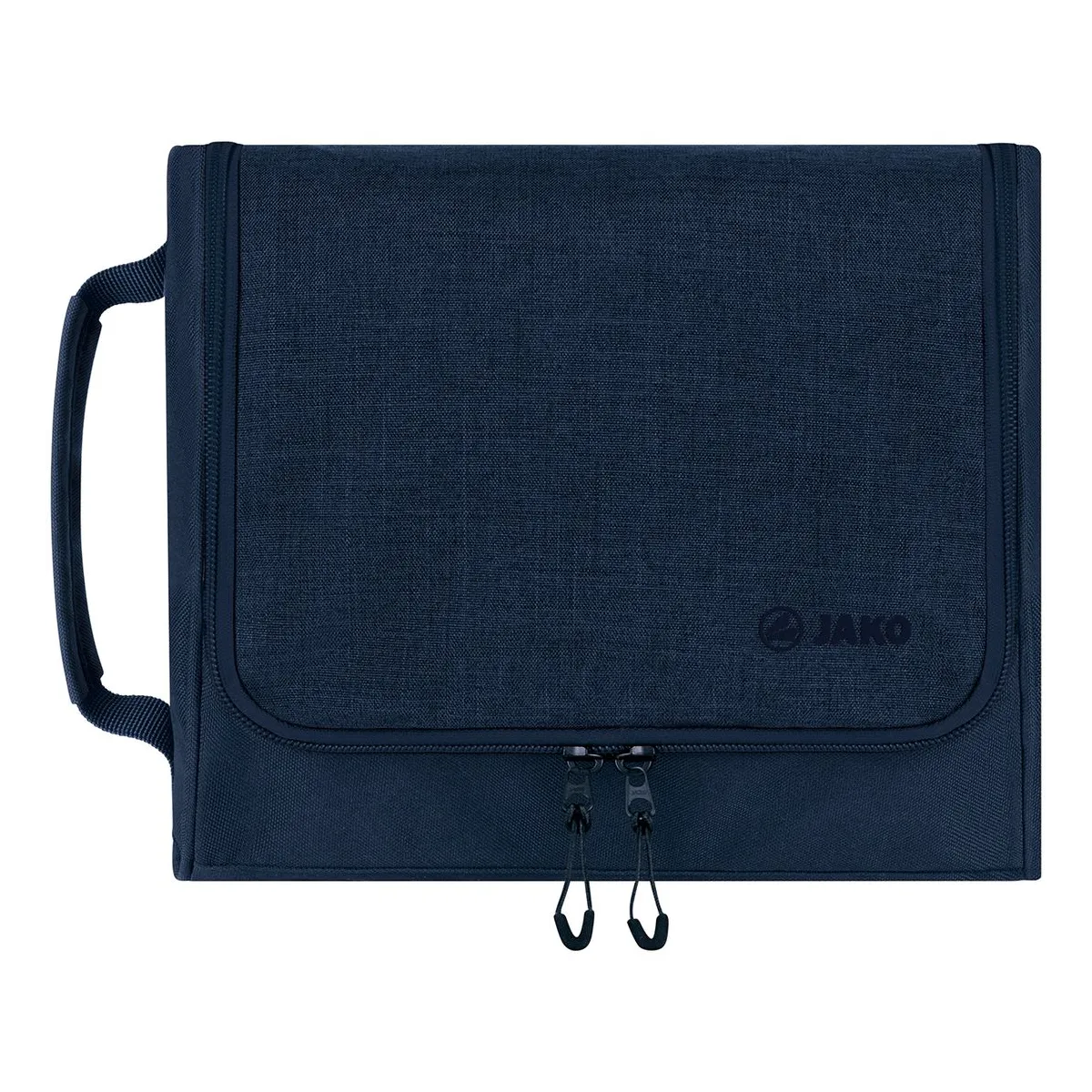 JAKO Kulturbeutel Challenge Unisex marine-meliert Front